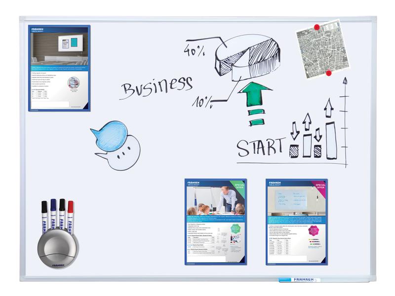 Franken Magnethaftendes Whiteboard X-tra!Line 90 cm x 120 c Lackierte Schreibtafel