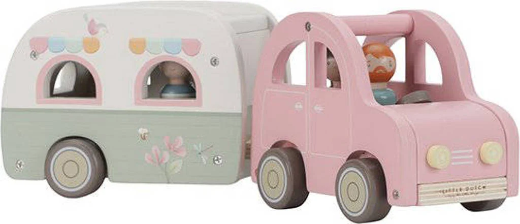 Speelgoed auto met caravan