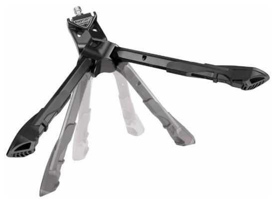 BEQUILLE VELO DOUBLE CENTRALE URSUS JUMBO 26  PLIABLE ALU NOIR (275mm) - SUPPORTE POIDS 100KGS (LIVRE SUR CARTE)