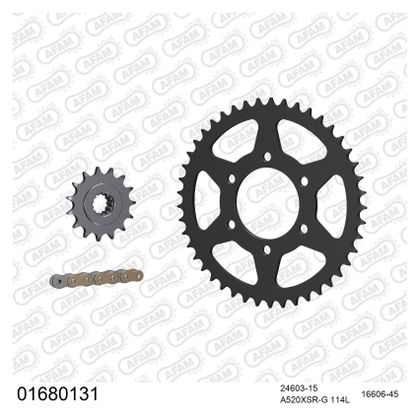 Kit chaine AFAM 520 Type Acier Origine