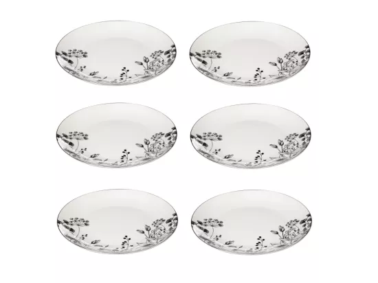 Lot de 6 Assiettes Plates 