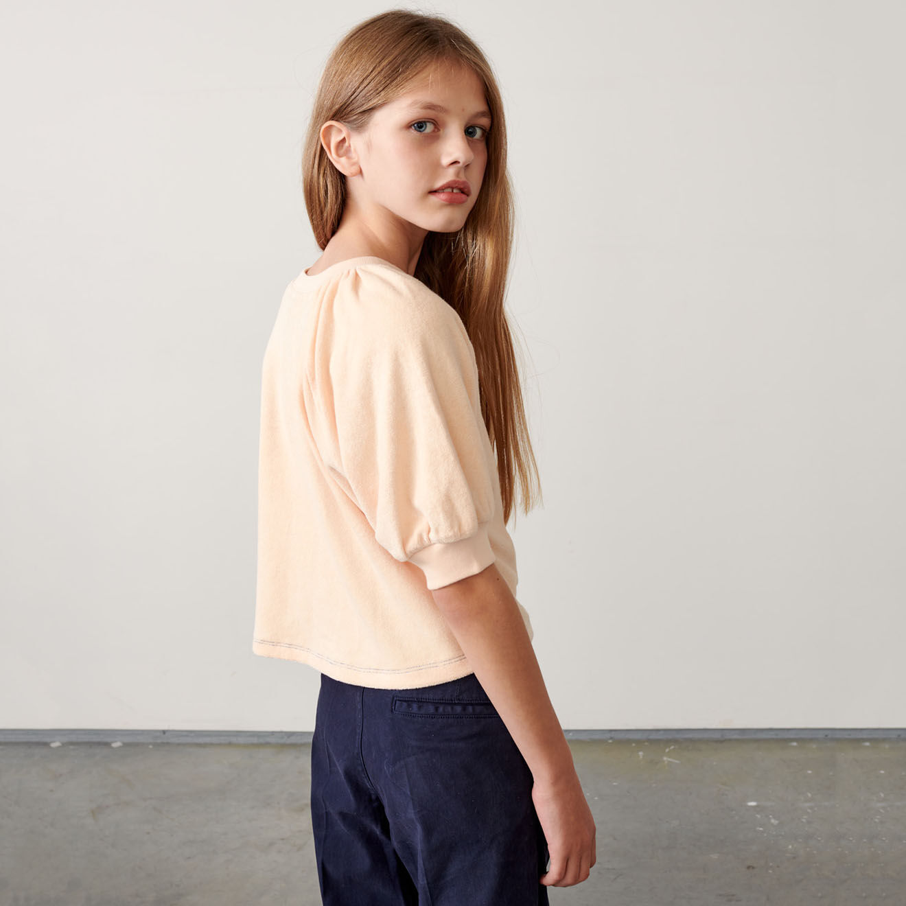 Bellerose Sweat Moni en Coton éponge rose pâle