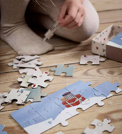 Filibabba Puzzlespiel-Set - 4x20 Teile - Wunderbares Winterland