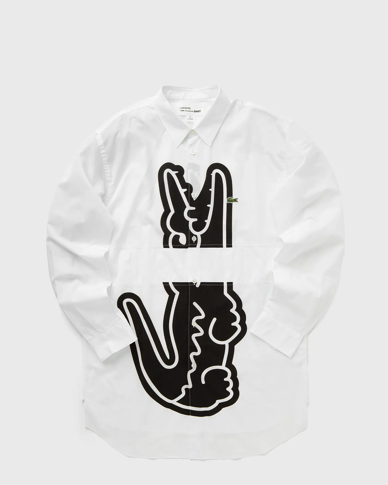 Comme des Garçons Shirt X LACOSTE WOVEN SHIRT