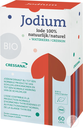 Cressana Iode Bio Complément Alimentaire Fonction Thyroïdienne 60 Capsules