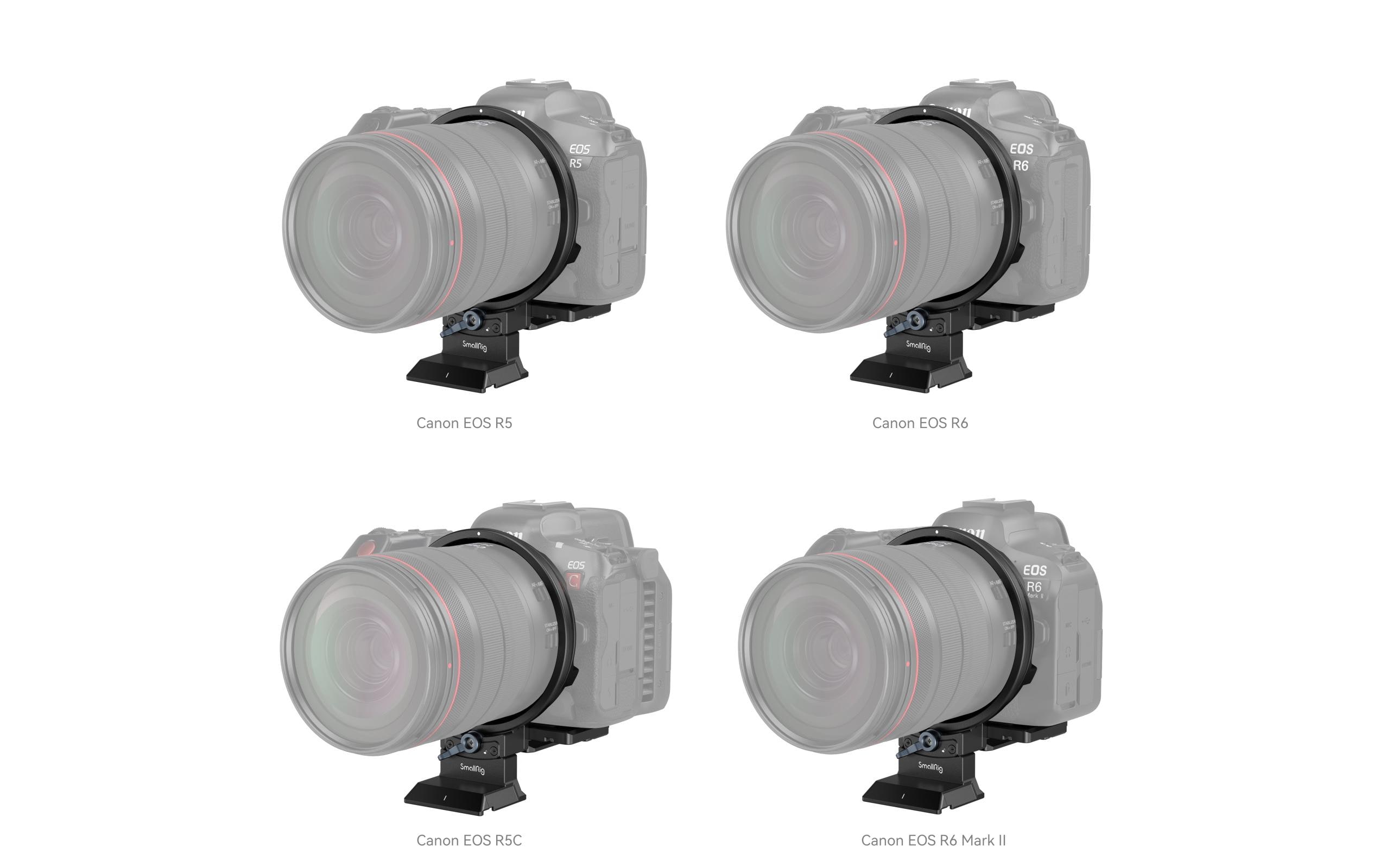 Montageplatte Canon EOS R Series Kit DrehbarDrehbare Montageplatte für schnellen Wechsel zwischen horizontalem und vertikalem Modus
