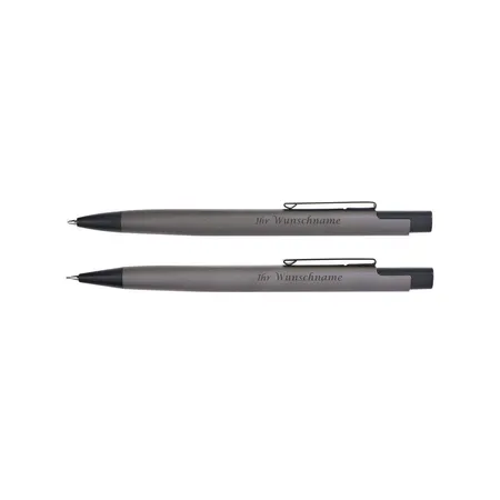 Macma Schreibset aus Metall, bestehend aus Kugelschreiber + Druckbleistift