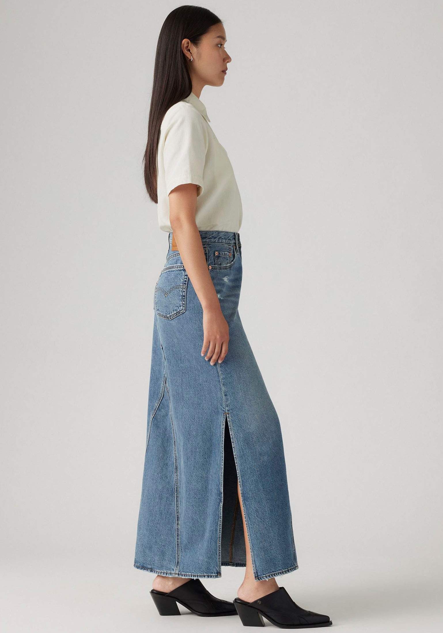 Levi's® Jeansrock »ICONIC LONG SKIRT« im Five-Pocket Style