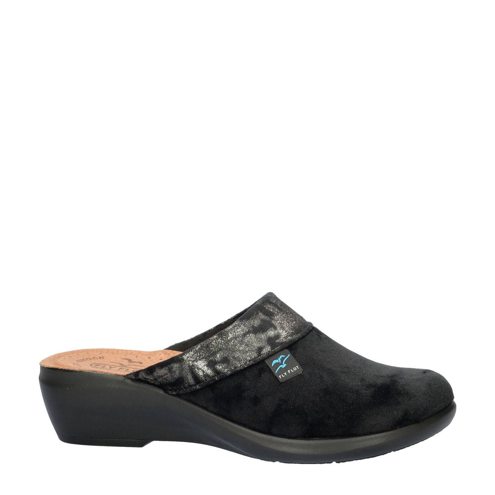 Fly Flot pantoffels zwart