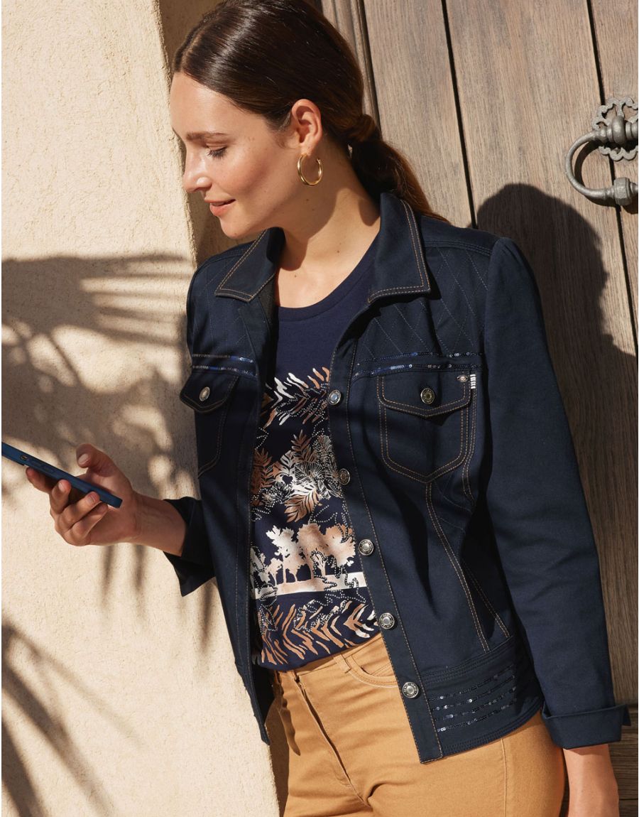 Veste bleu denim