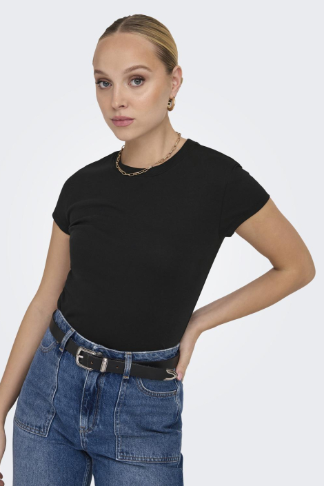 Only zwarte dames t-shirt