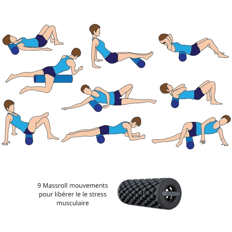 Rouleau de massage rétractable - MASSROLL™