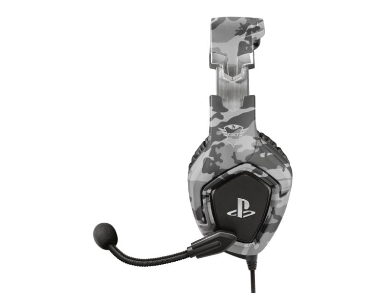 Trust Headset GXT 488 Forze-G PS4/PS5 Grau Gaming-Headset exklusiv für PS4 und PS5 mit einklappbarem Mikrofon und verstellbarem Kopfbügel