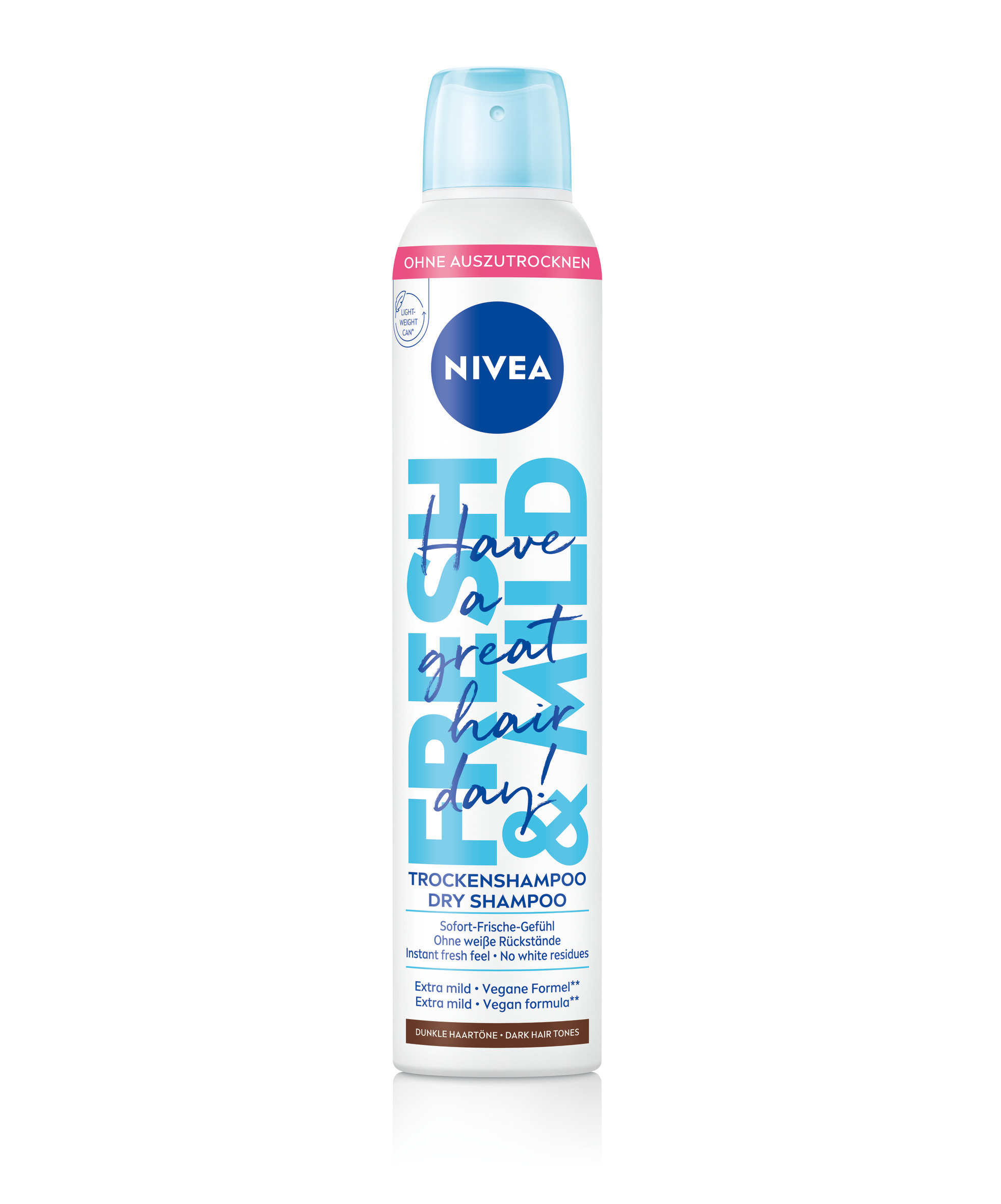 Nivea Trockenshampoo Aeros Fresh & Mild dunkle Haartöne Aeros Spr 200 ml