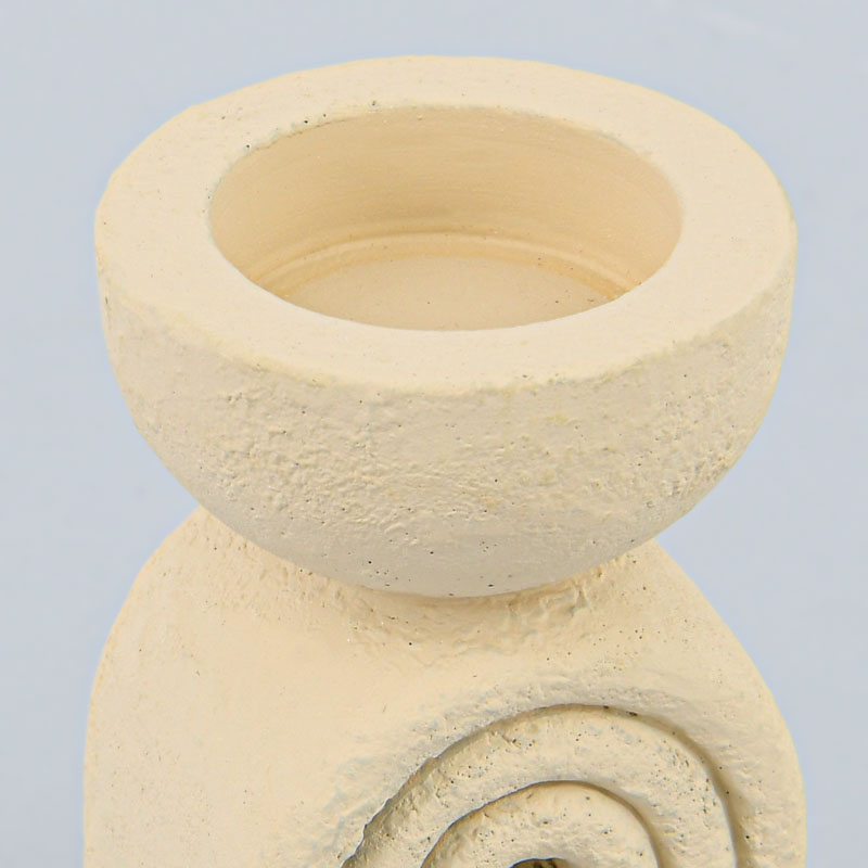 Porte bougie en céramique blanc
