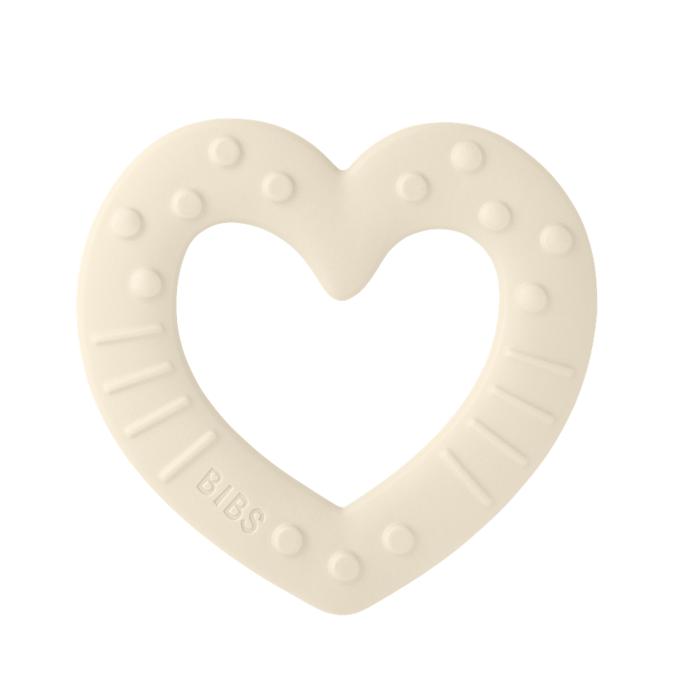 BIBS - Baby Bitie Heart Ivory - (3100216)
