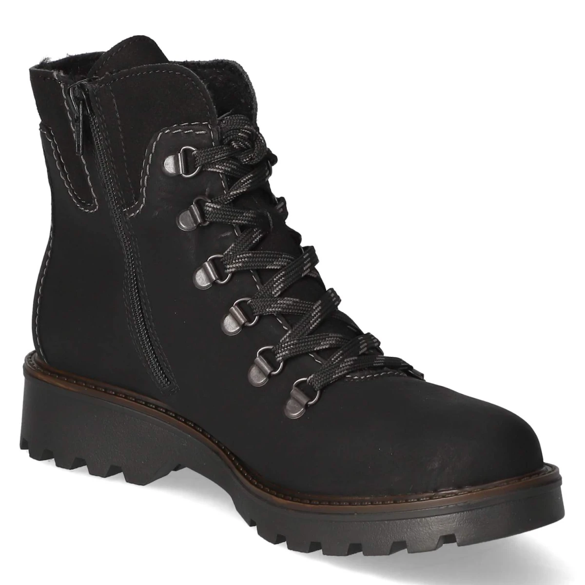 RiekerSchnürstiefeletten - schwarz