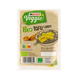 Delhaize Biologische tofu met kerrie (voor uw eigen risico, geen restitutie mogelijk)