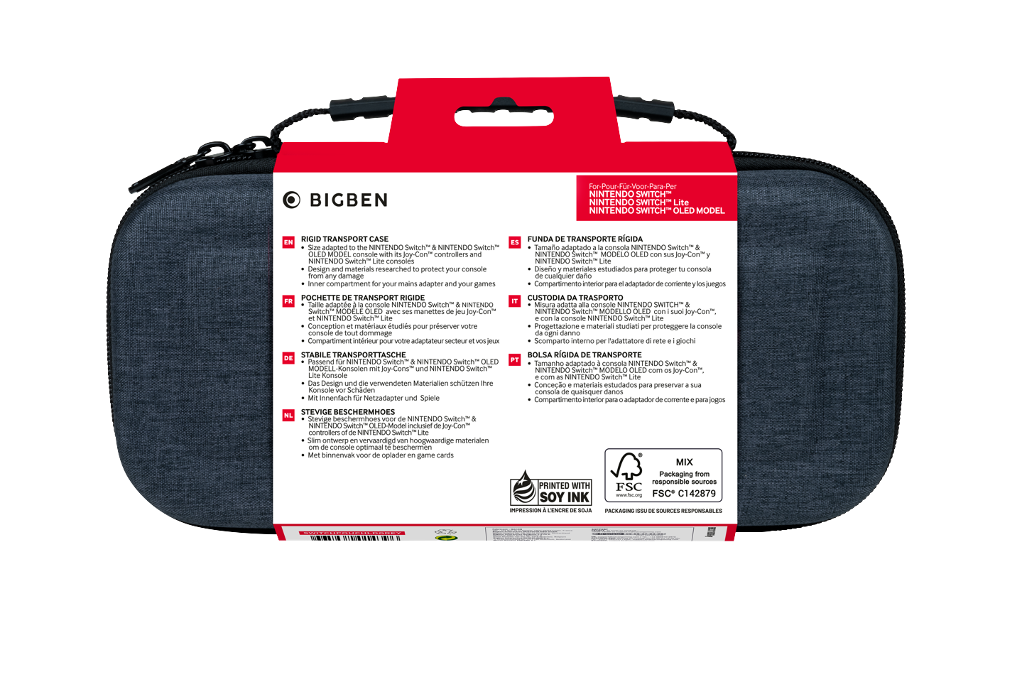 BigBen Interactive Protective Case Grey (Switch)