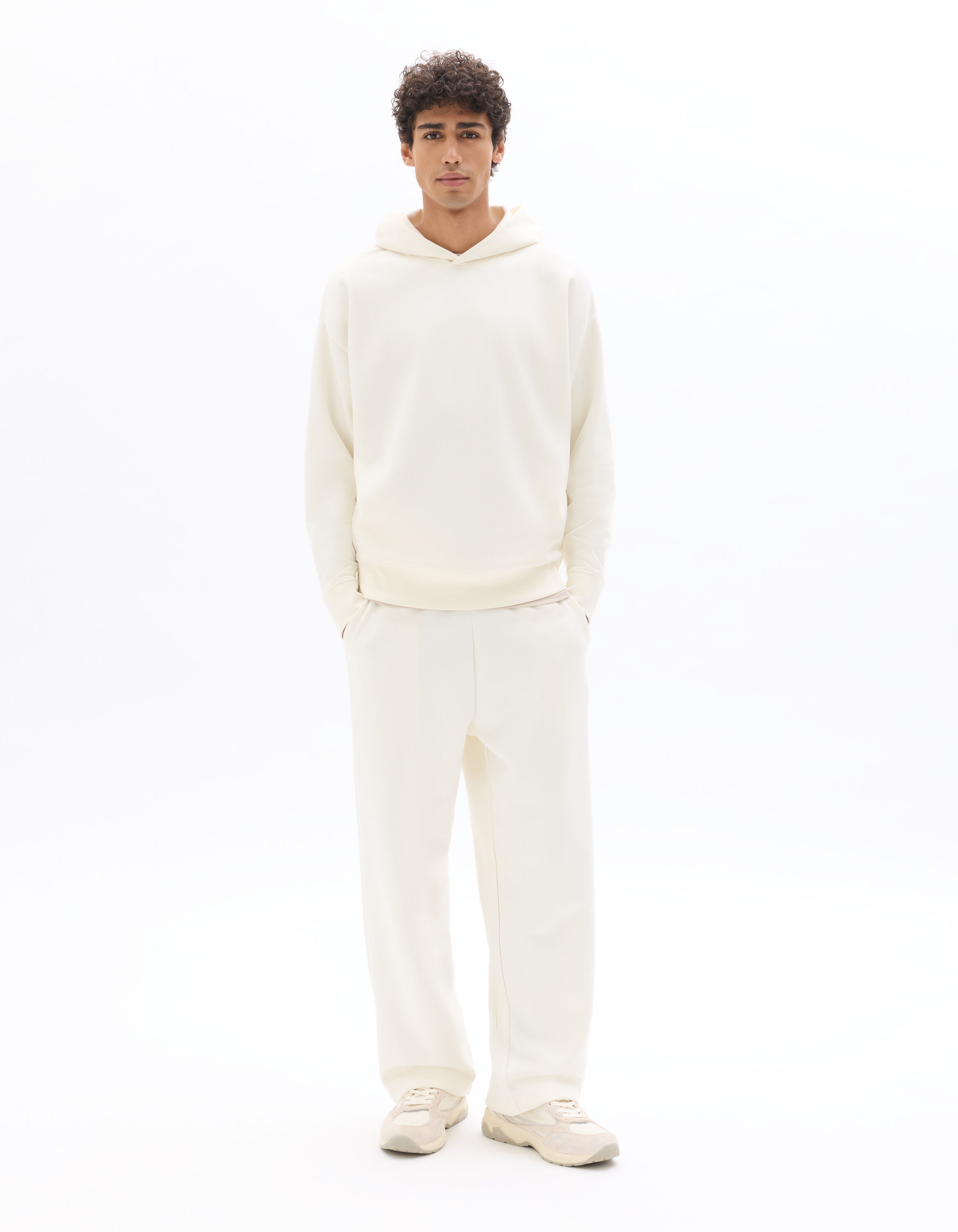 Pantalon de jogging oversize - écru