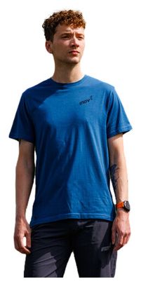 Maillot manches courtes Inov-8 Graphic Forged Bleu