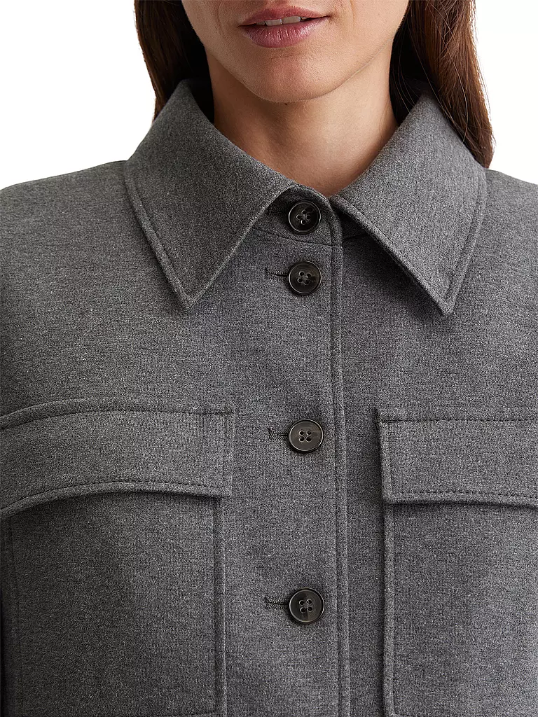 MARC O'POLO Overshirt grau