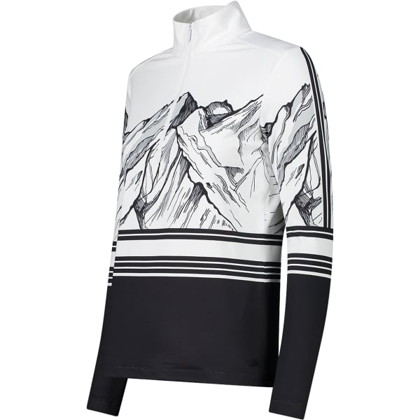 Sweat polaire CMP WOMAN SWEAT NERO BIANCO ICE