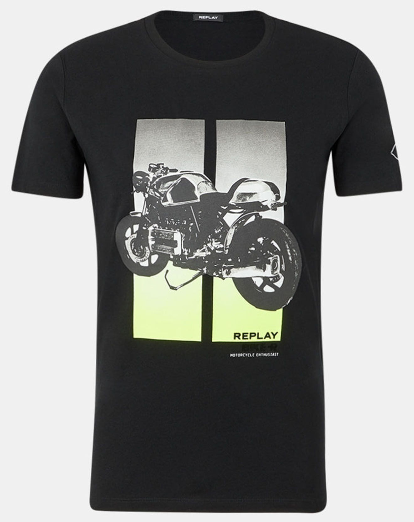 Replay T-Shirt Moto Bike noir