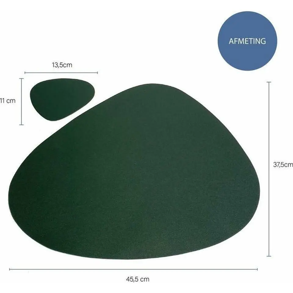 Krumble Placemat set design - 4 stuks - Groen