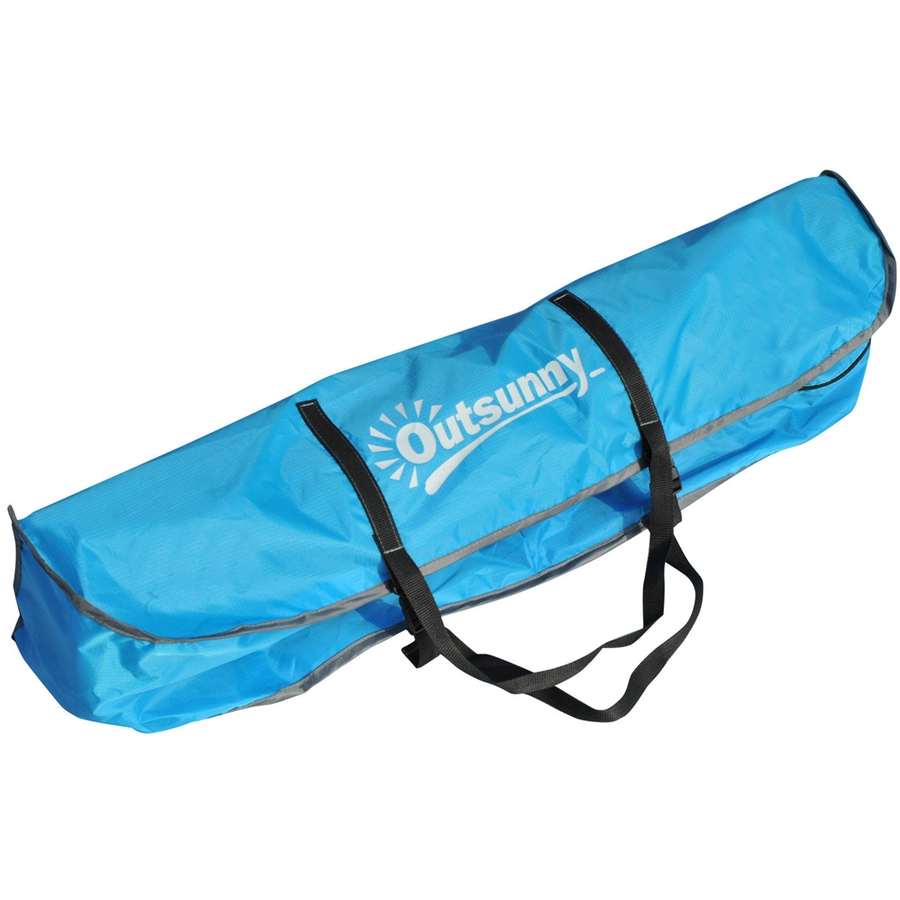 Outsunny Campingzelt für 3-4 Personen blau, gelb