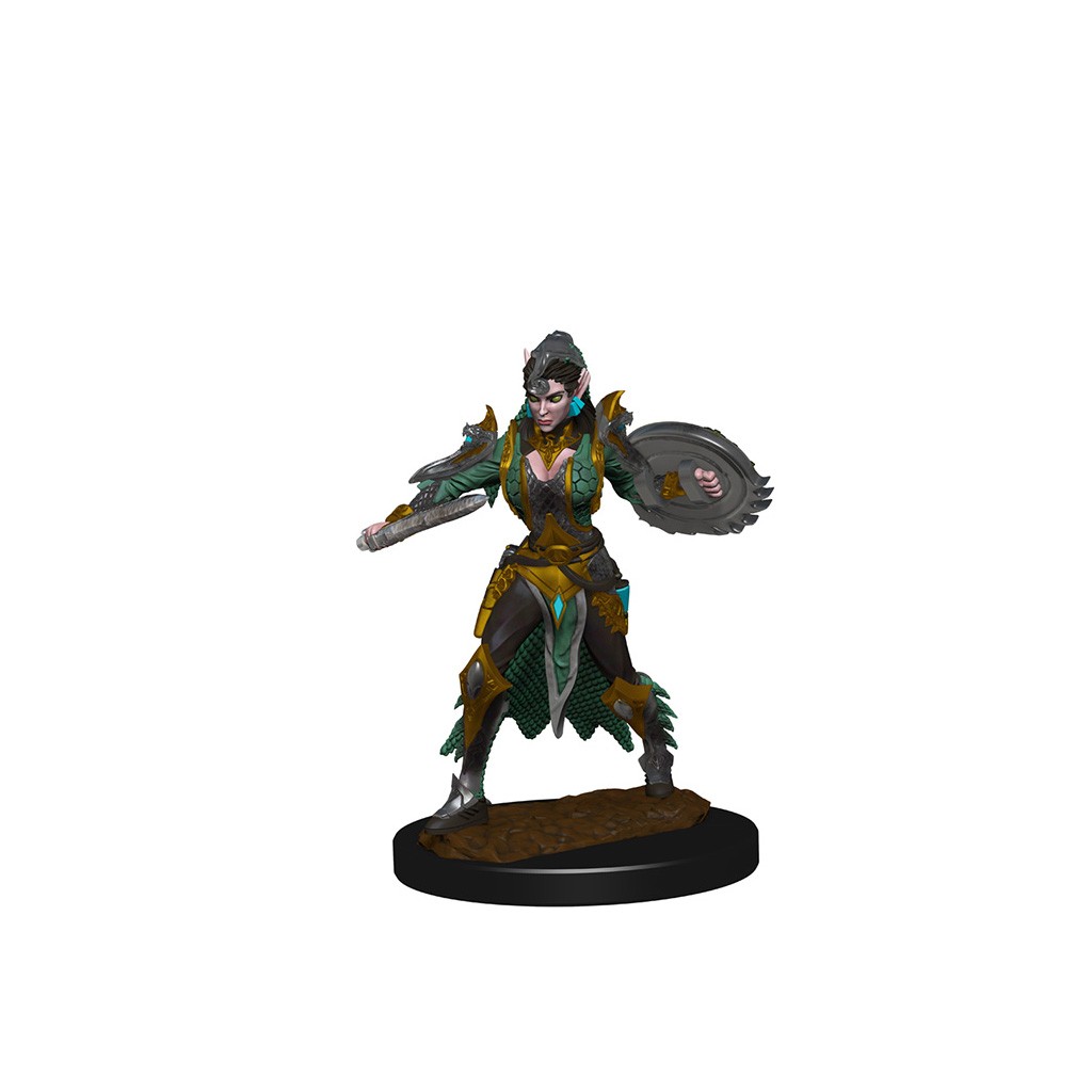 Pathfinder Deepcuts Unpainted Miniatures: Elf Female Fighter