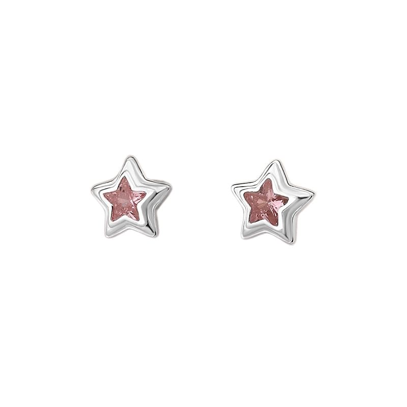 FOON - 999 Sterling Zilveren Ster Oorbel