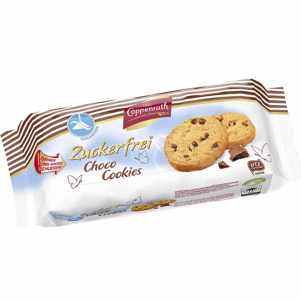 Coppenrath Zuckerfrei Choco Cookies 200g MHD:9.9.25