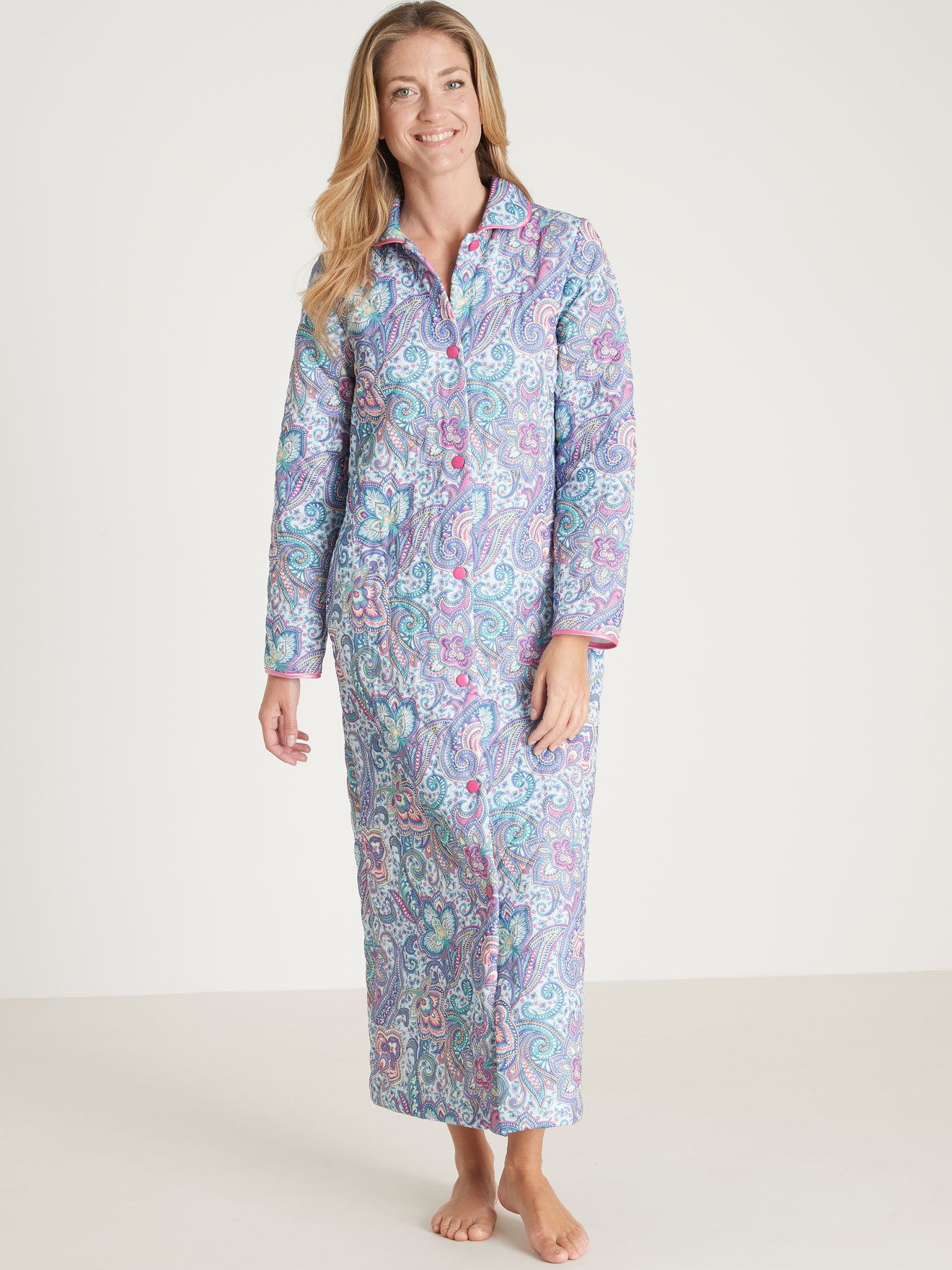 Robe de chambre classique matelassée