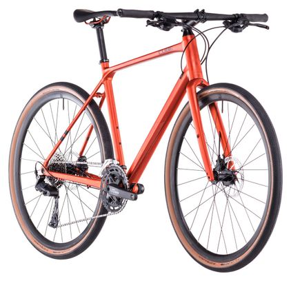 Vélo Fitness Cube Nulane Pro Shimano Cues 10V 700 mm Orange Rouge Fire 2025