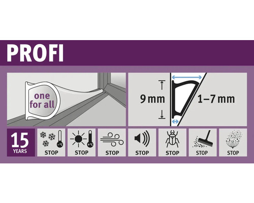 fix-o-moll thermoplastische afdichting, transparant, 6 m