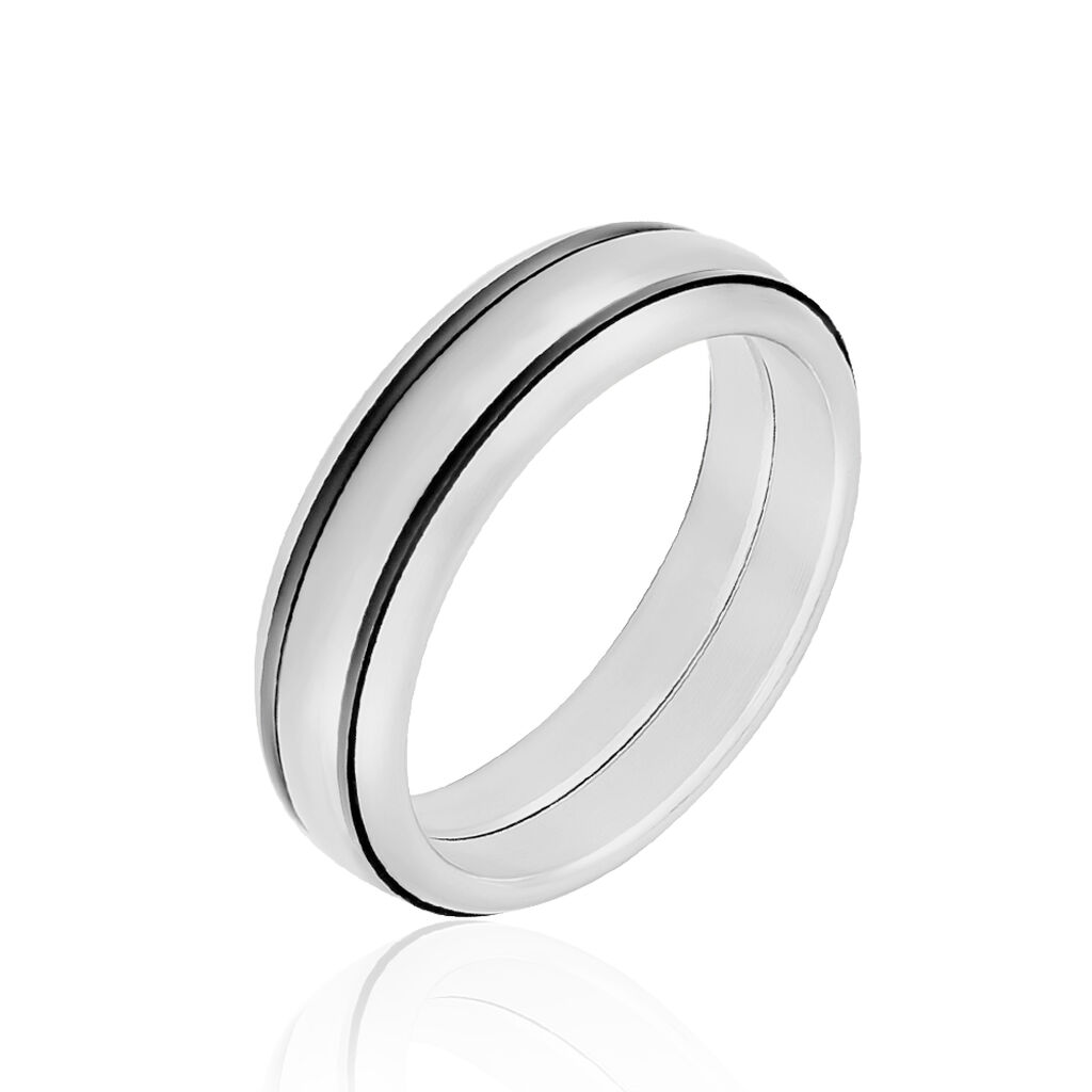 Bague Acier Blanc