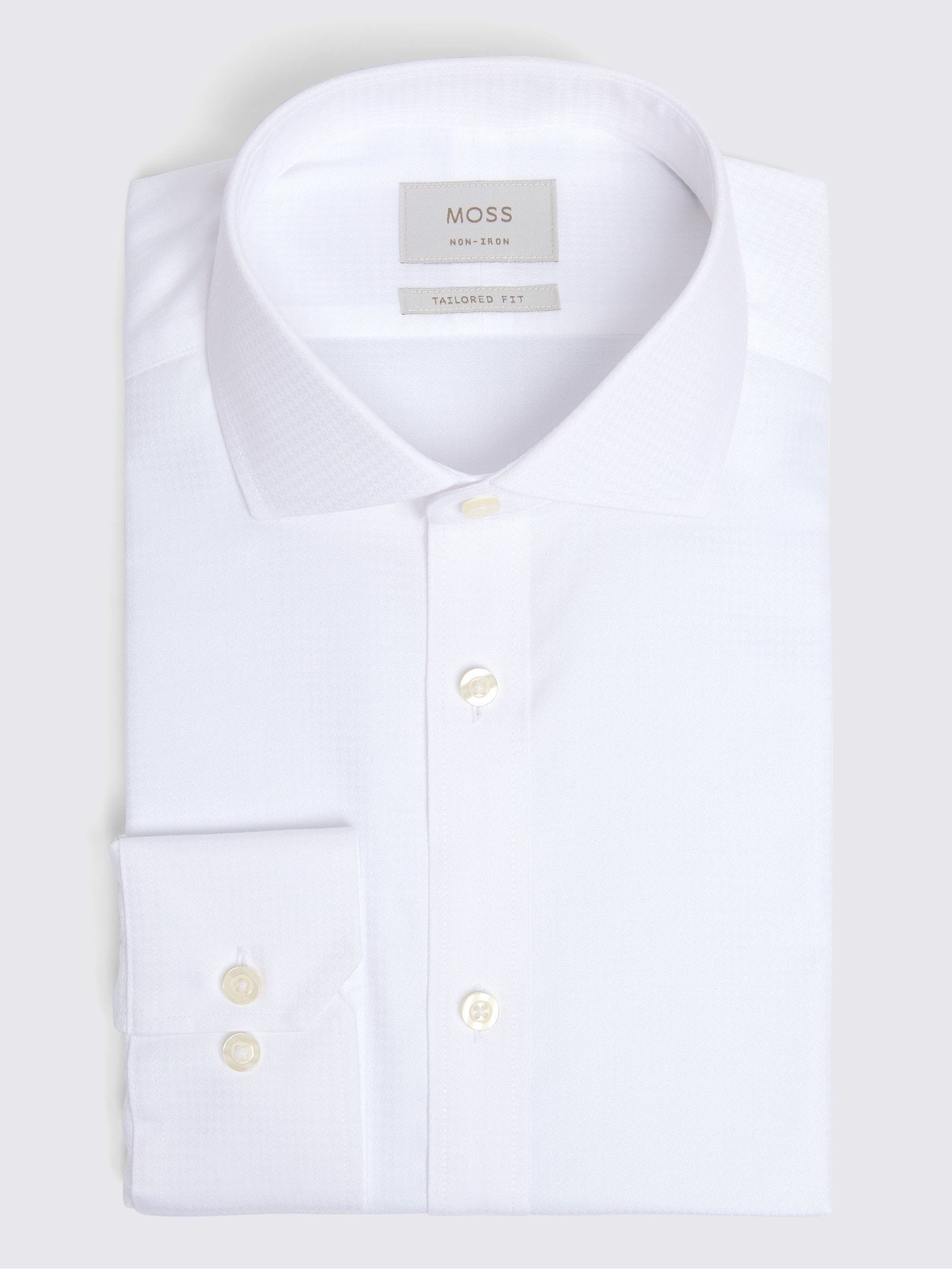 MOSS Tailored Fit Non Iron Puppy Tooth Shirt