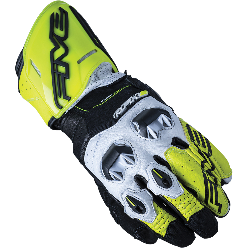 Five - Gants RFX2 Jaune fluo / Noir / Blanc