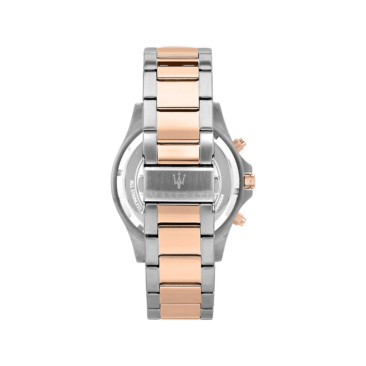 Montre MASERATI homme bracelet acier inoxydable bicolore rose