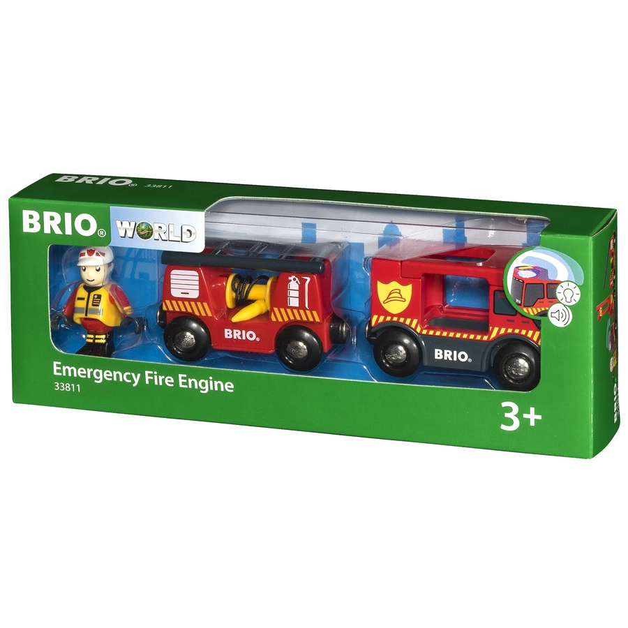 BRIO® WORLD Feuerwehr-Leiterfahrzeug mit Licht & Sound 33811