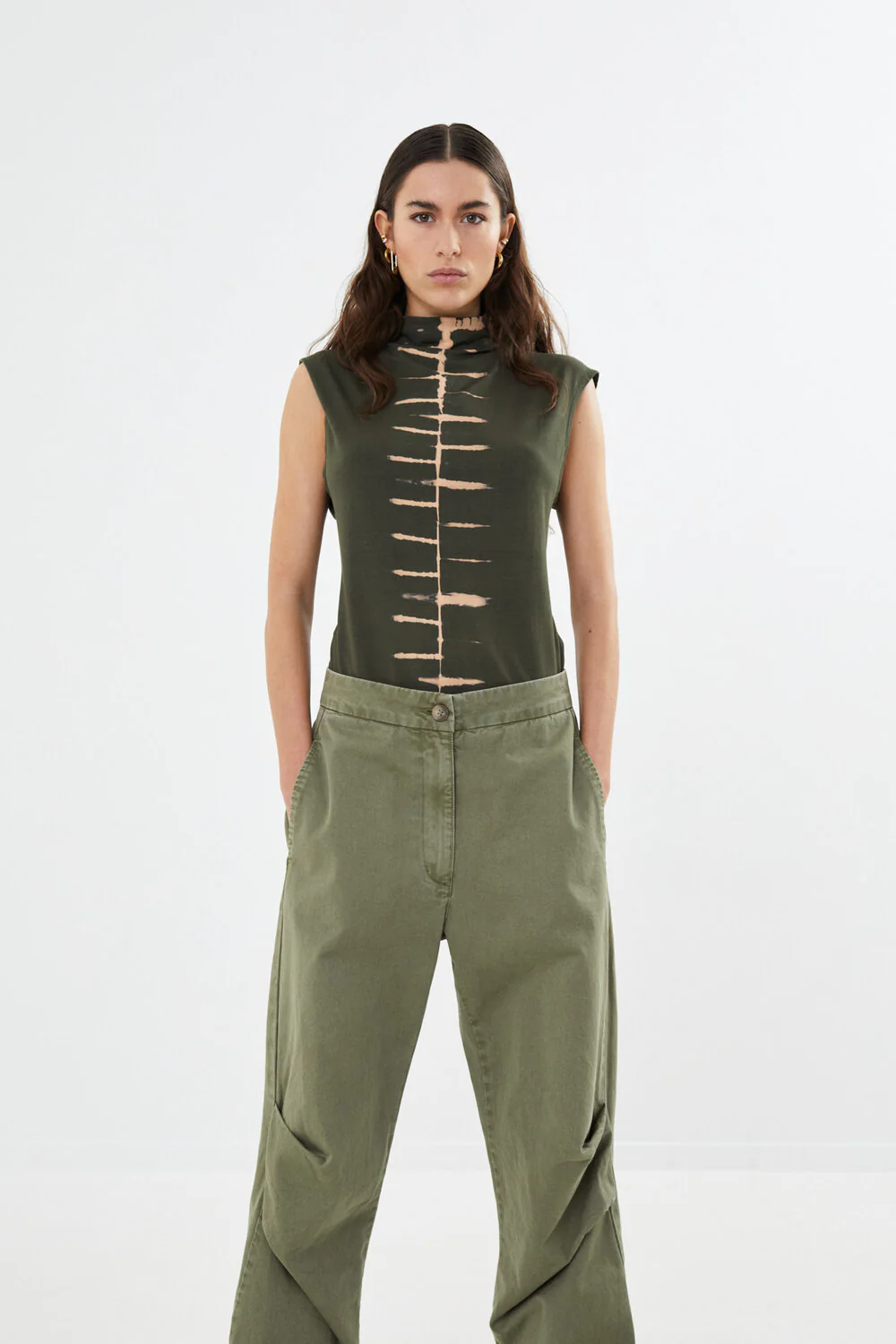 Rabens Saloner  Alphas Canvas light bukser - Burnt olive