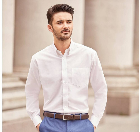 Russell Collection JZ932 - Chemise Homme Oxford