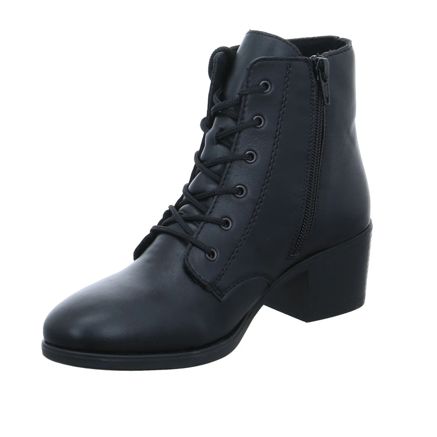 RIEKER Stiefelette Schwarz Lederimitat