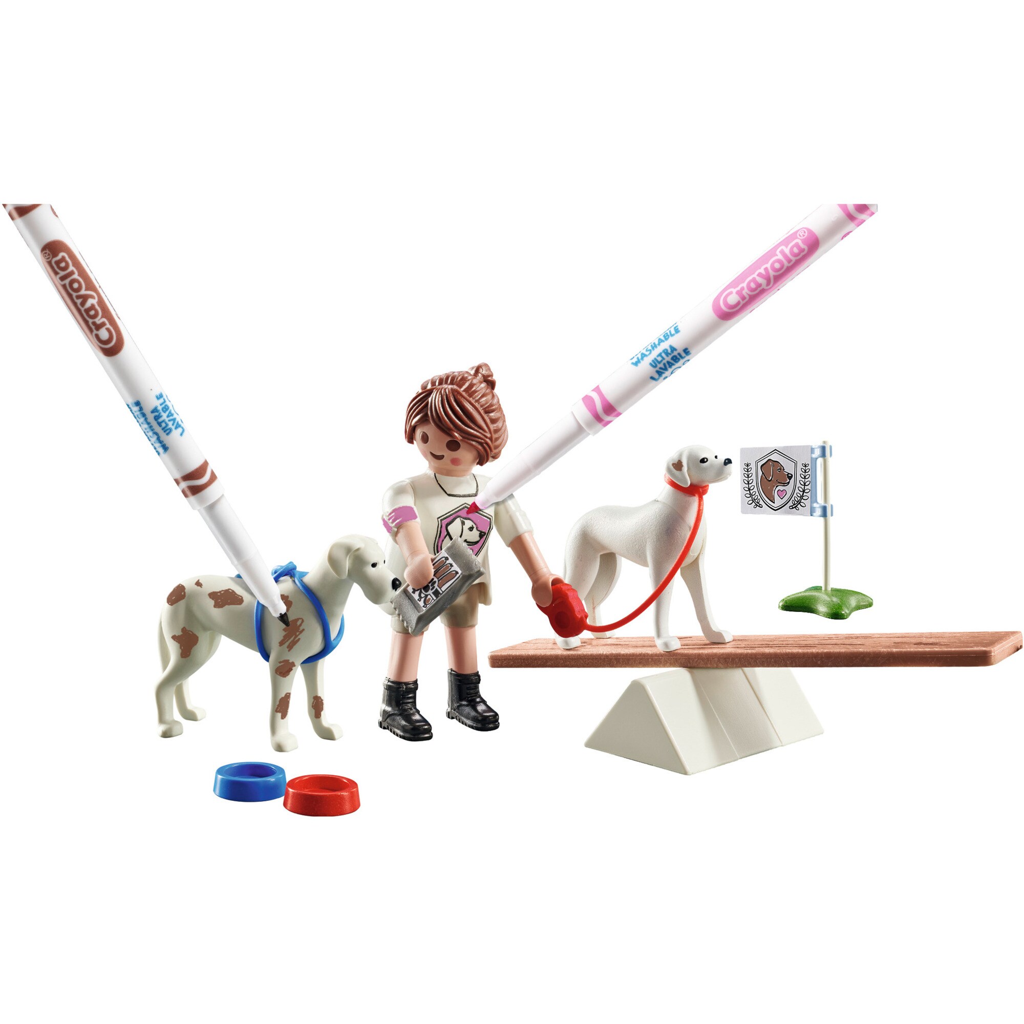 PLAYMOBIL Konstruktionsspielzeug Color Hundetraining