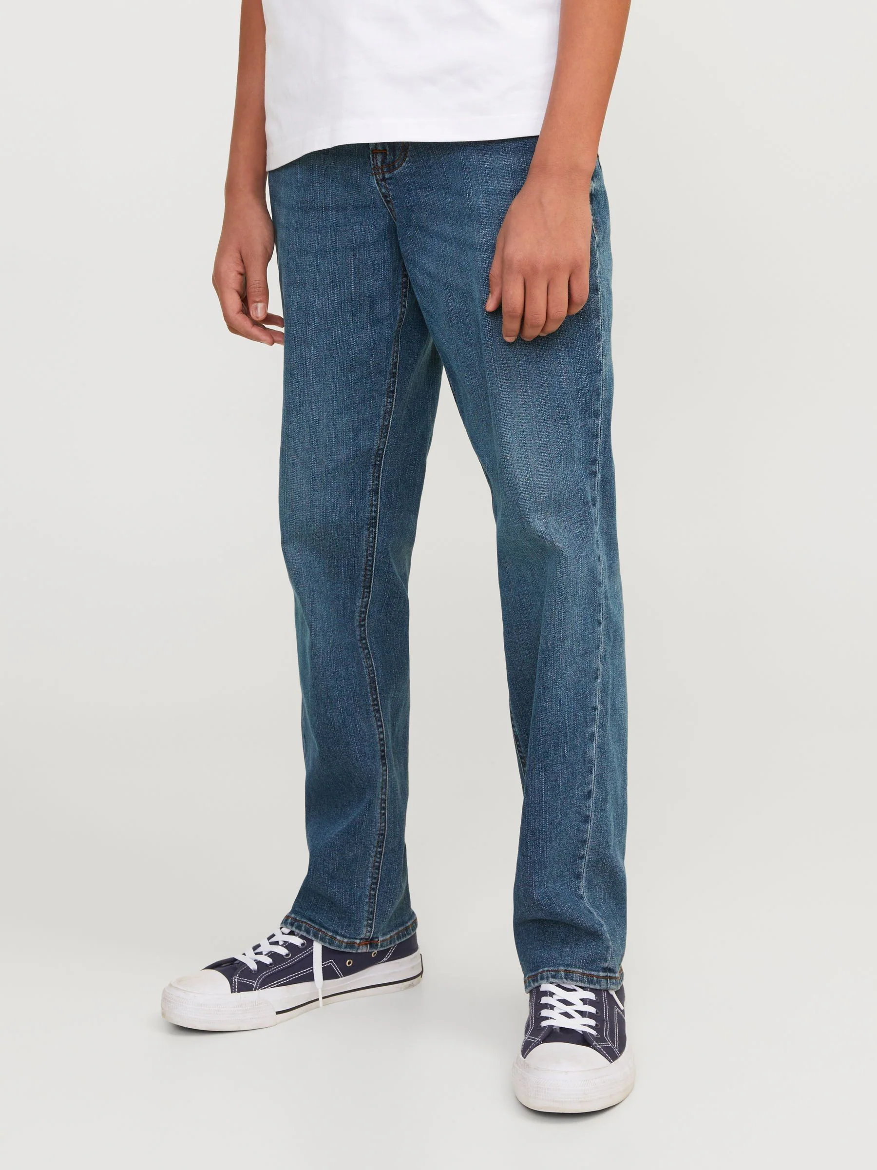 JACK & JONES Junior Clark regular fit jeans met rechte pijpen