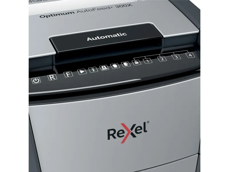 Makulator Rexel Optimum AutoFeed  300X krydsmakulering 4x25 mm (P-4)