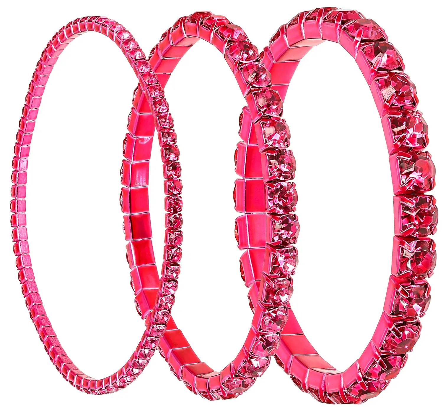 Armband-Set - Sparkling Fuchsia