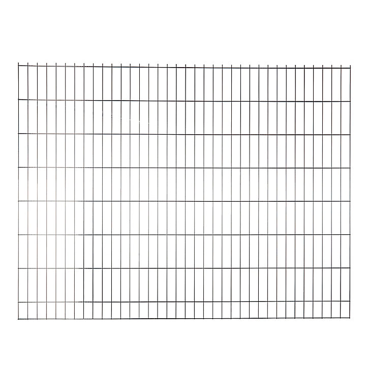 Panneau de clôture grillagée premium gris 200 x h.153 cm