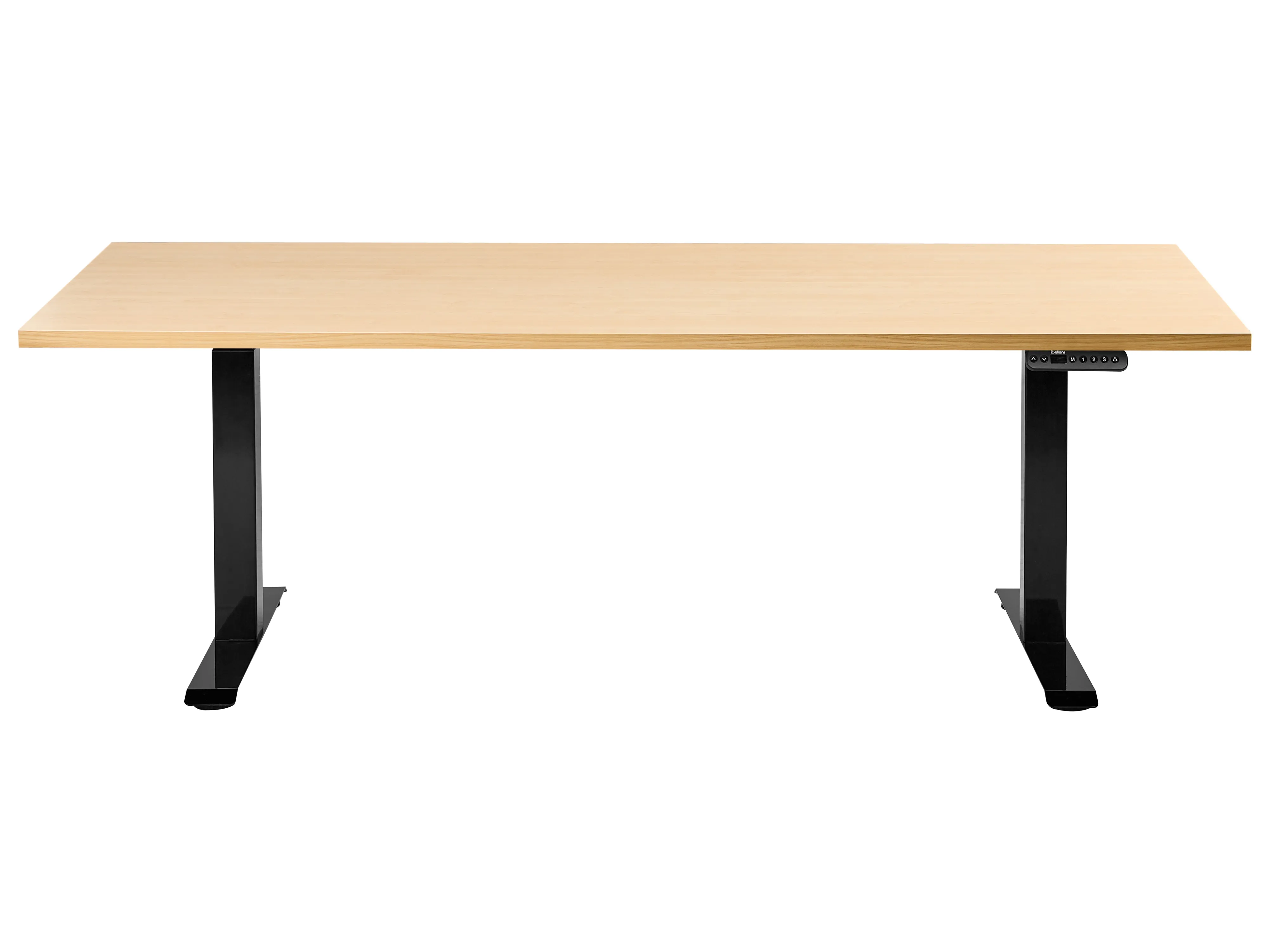 Elektrisch verstelbaar sta-bureau DESTINES Zwart/lichtbruin 180 cm 72 cm